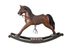 Wooden rocking horse
